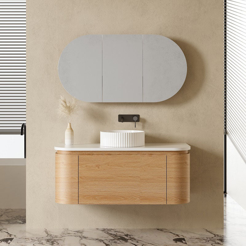 MILAN 1200 Wall Hung Vanity with Stone Top 1190x500x460mm