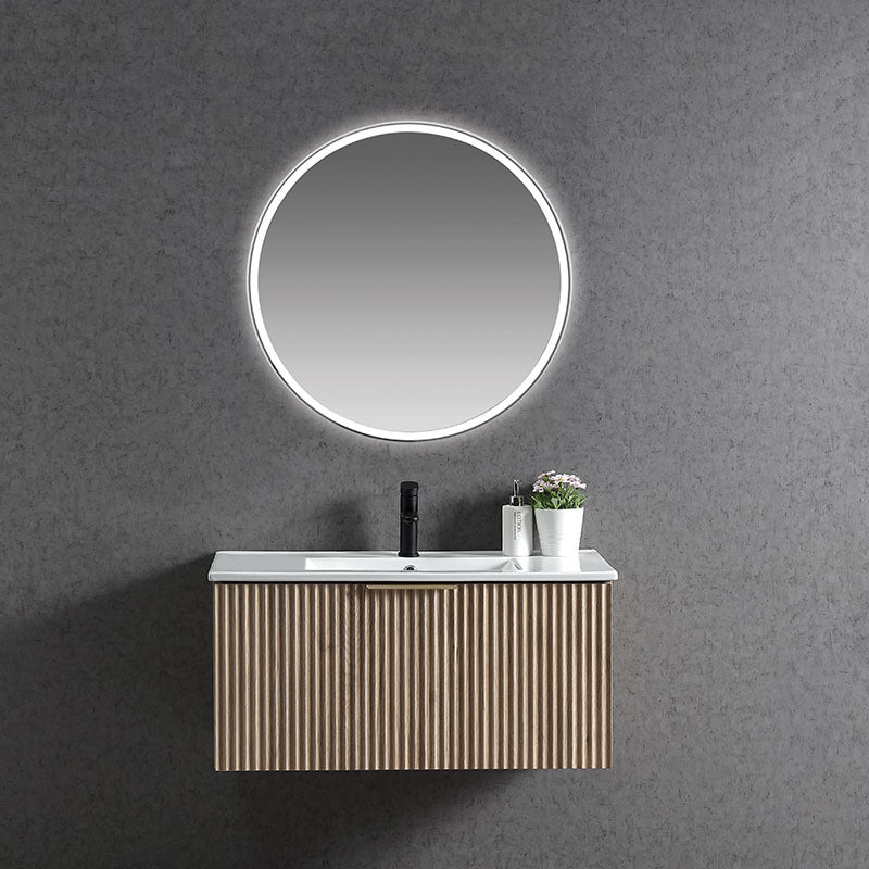 VIVO 900 Wall Hung Vanity with Ceramic Top 890x420x455mm