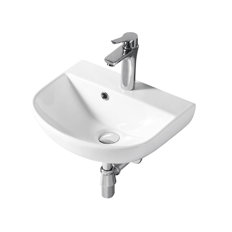 MINTY-II Wall Hung Basin with Brackets 430x360x180mm
