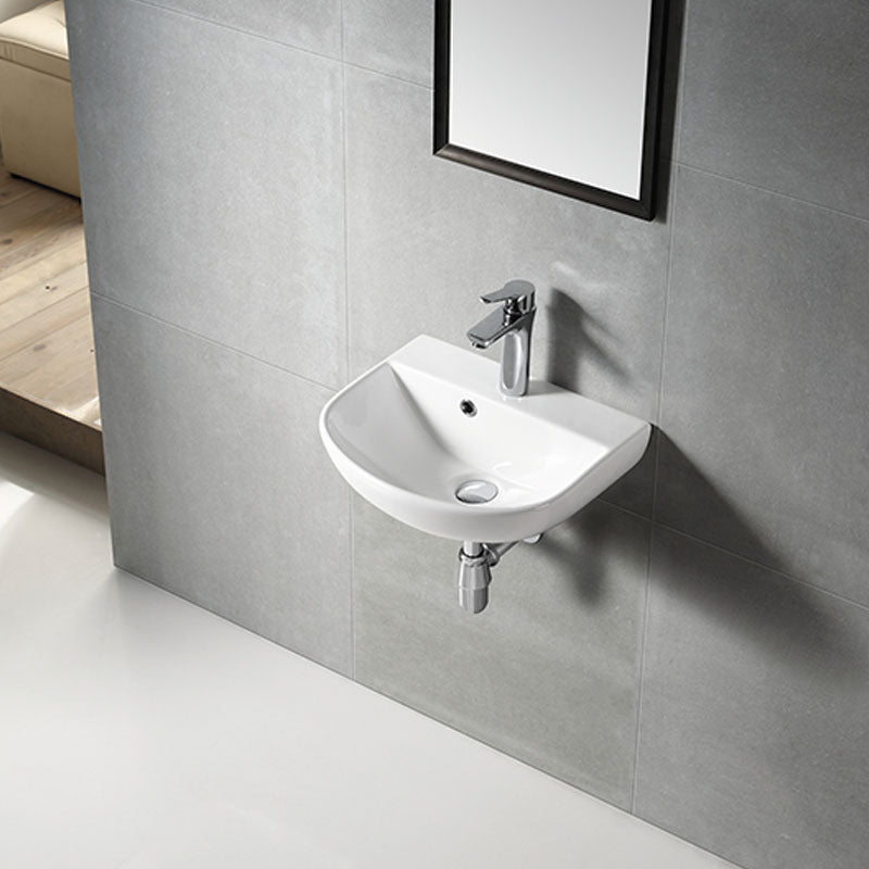 MINTY-II Wall Hung Basin with Brackets 430x360x180mm