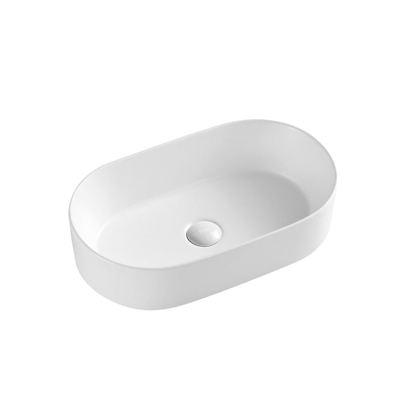 MILAN Above counter basin Gloss White 530x300x120mm