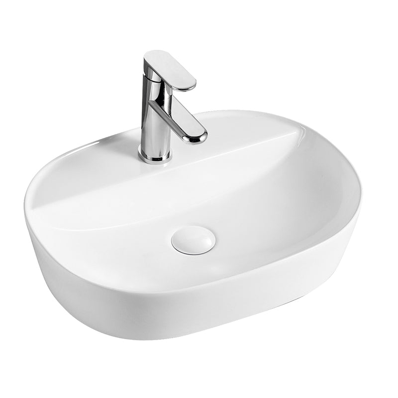 EXON Above Counter Basin Gloss White 505x385x120mm