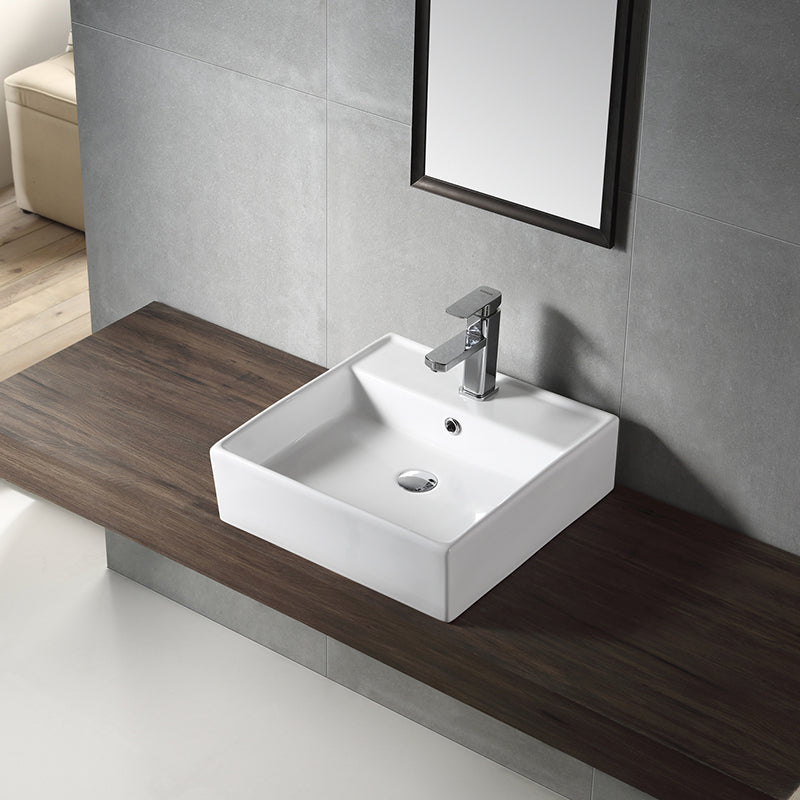 MAYFAIR Above Counter Basin Gloss White 460x460x150mm