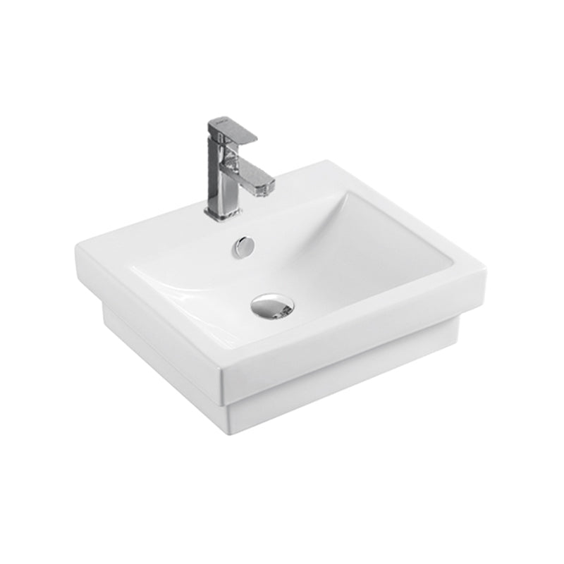 MEGGA II Half Insert Basin Gloss White 500x435x150mm