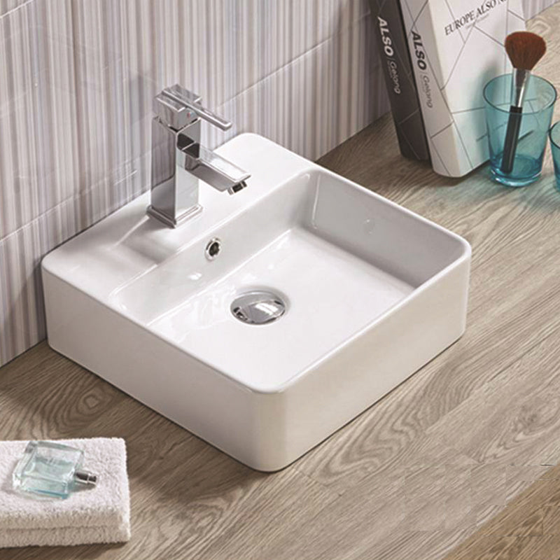 NIKO Above Counter Basin Gloss White 380x380x120mm