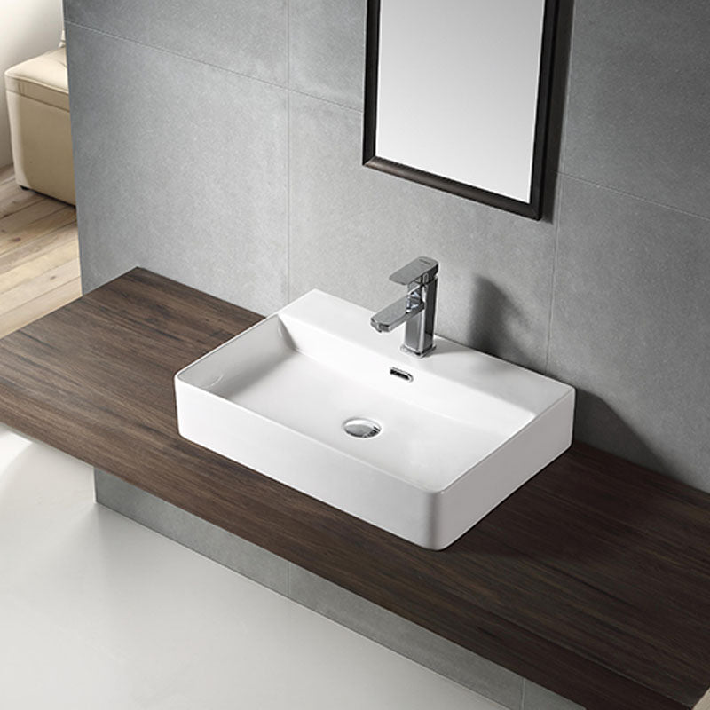 BRAVO Above Counter Basin Gloss White 600x420x130mm
