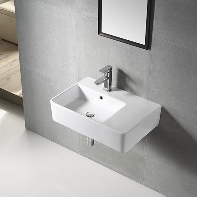 URBANO Wall Hung Basin with Brackets - LHB 615x420x160mm