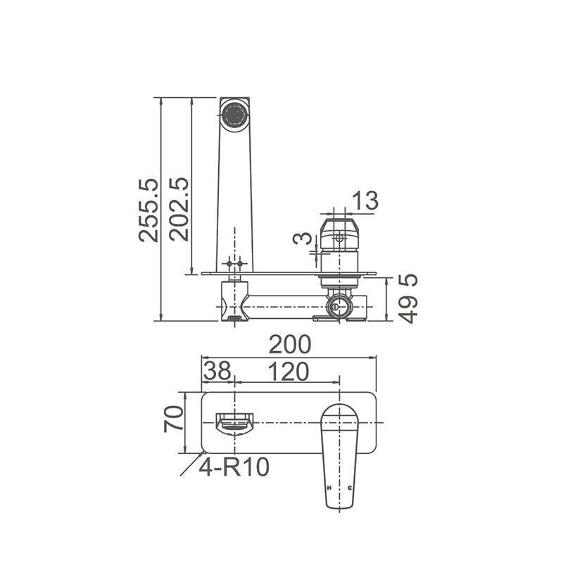 EXON Basin/Bath Set in Matte Black