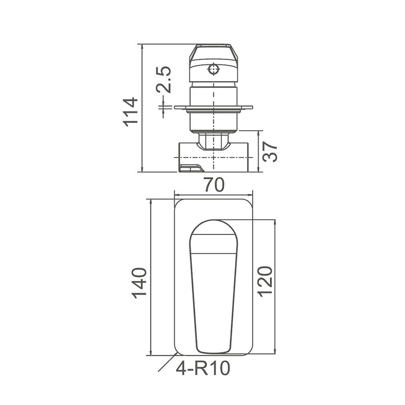 EXON Shower Mixer in Chrome