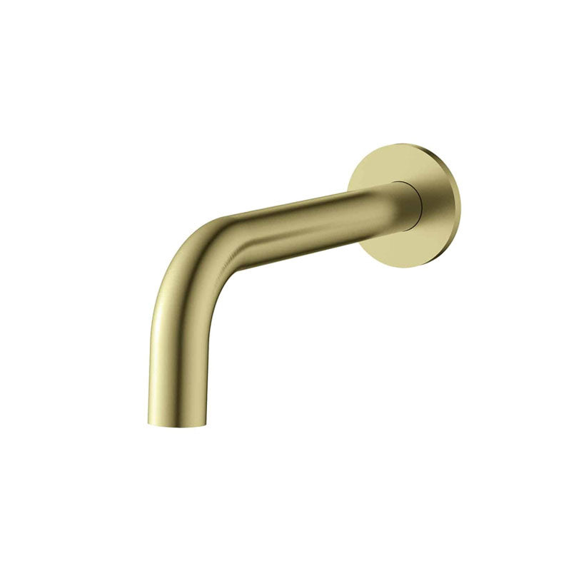 VIVO Curved Bath Spout in Brushed Brass