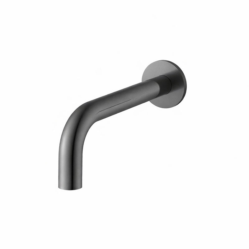 VIVO Curved Bath Spout in Gun Metal 250mm