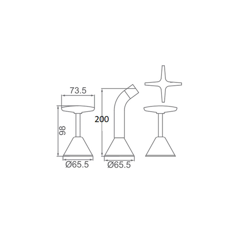 SEASTAR Fixed Bath Set Chrome Finish