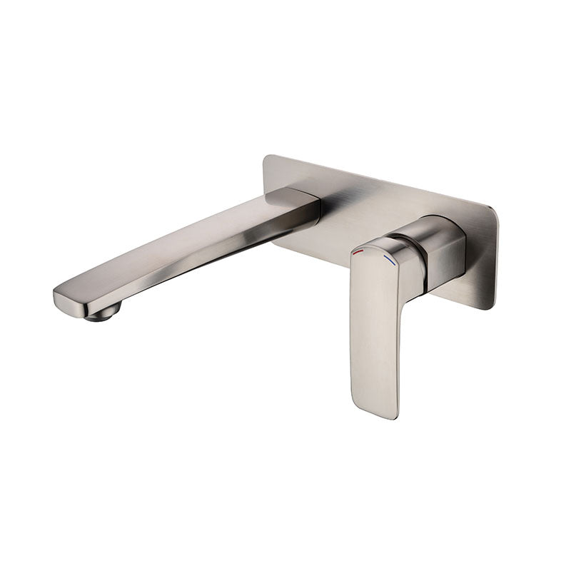 BRAVO-II Wall Basin/Bath Set in Brushed Nickel