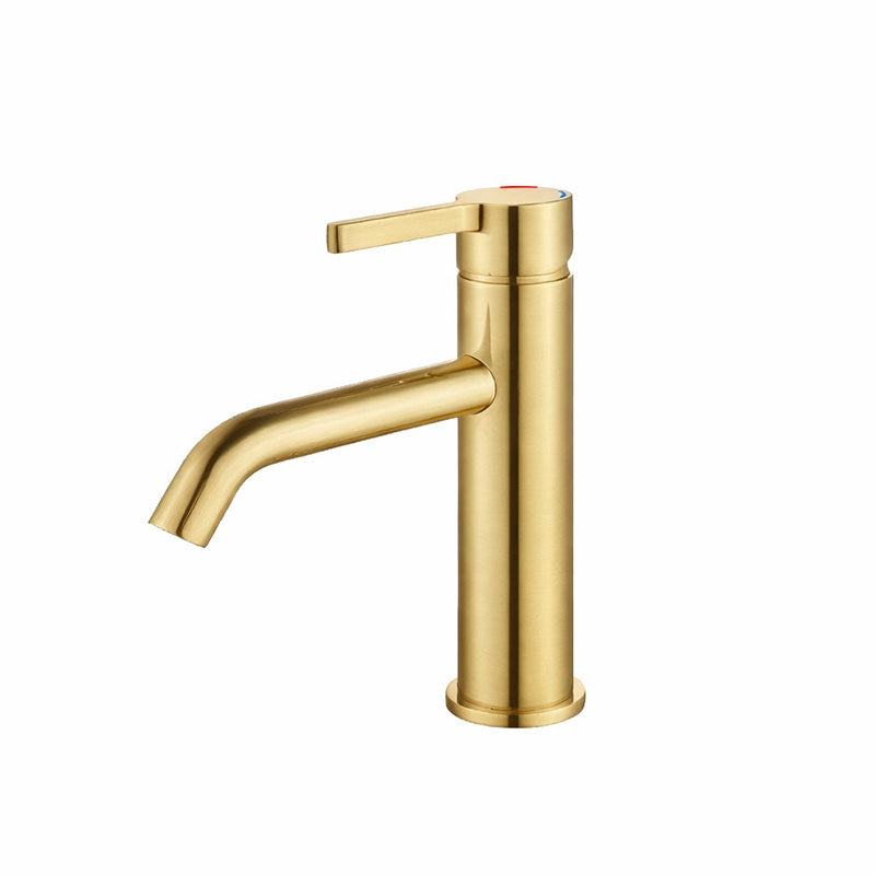 KENZO Basin Mixer in Brushed Brass