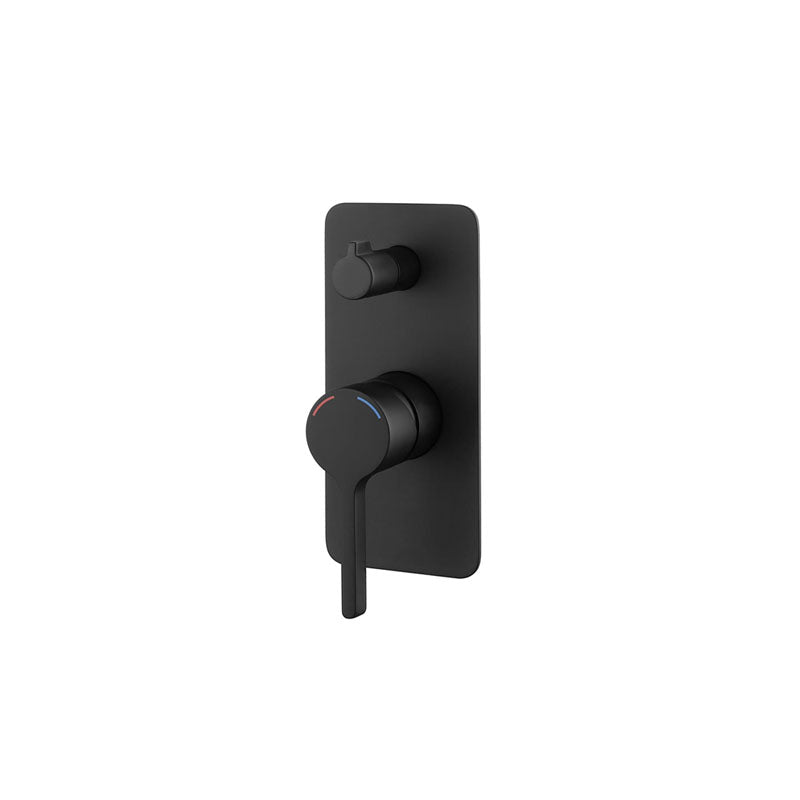 KENZO Shower Mixer with Diverter in Matte Black