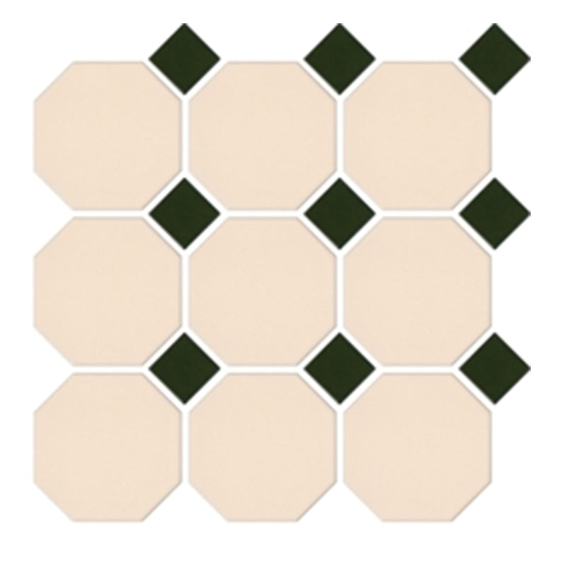 MATT CREAM OCTAGON MATT GREEN DOT 97X97