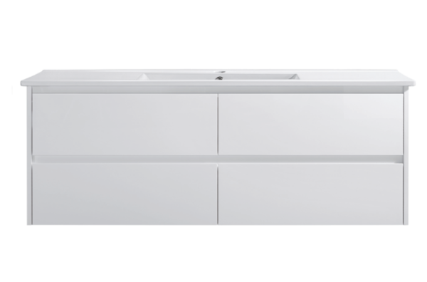 Moddra(Hung) Series Gloss White Overall 1180x455x540mm CABINET ONLY