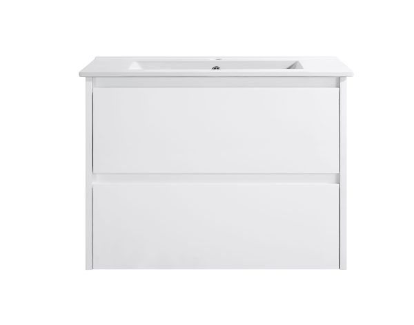 Moddra(Hung) Series Matt White Overall 730x455x540mm CABINET ONLY