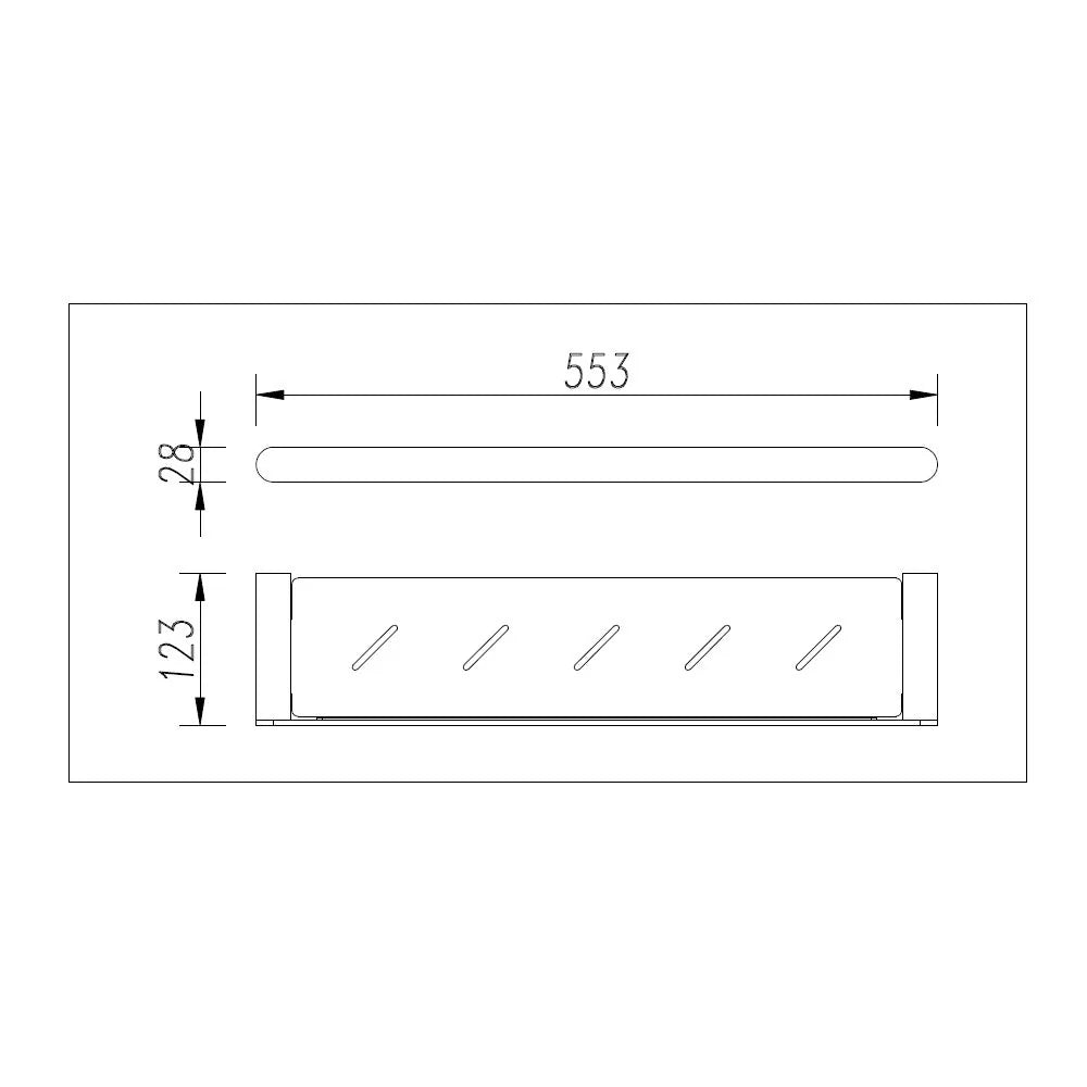 Esperia Chrome Towel Shelf