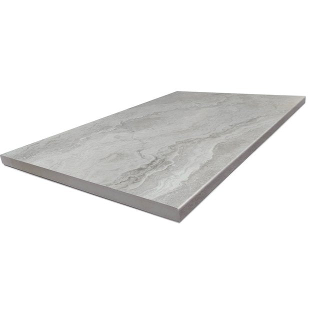 Baroque Grey 40x60 20mm Bullnose -Pencil Edge