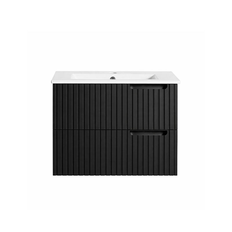 Elena Series Wall Hung Matt Black 580x455x540mm CABINET ONLY