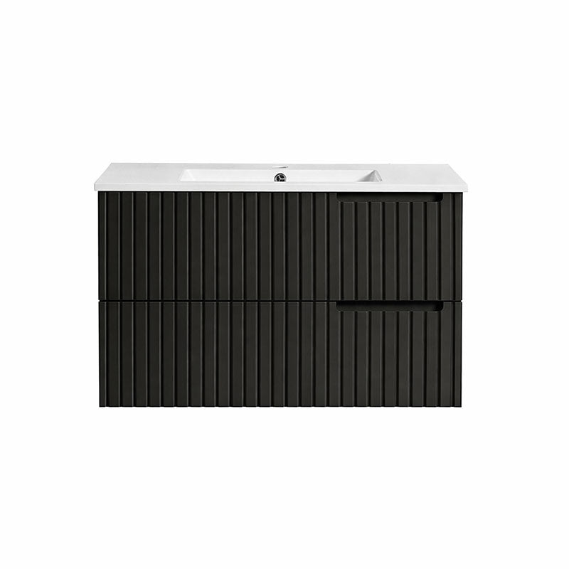Elena Series Wall Hung Matt Black 880x455x540mm CABINET ONLY