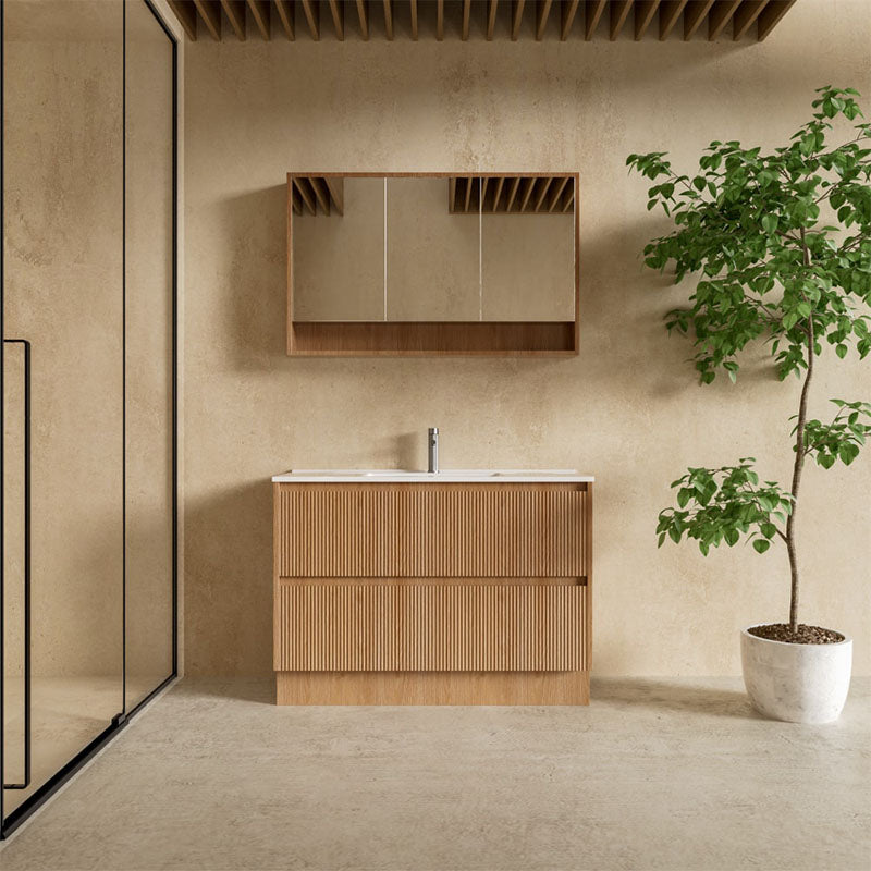 BONDI 1200 Floor Standing Vanity Cabinet Only 1180x450x850mm