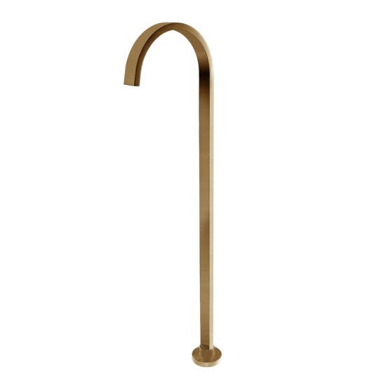 Cavallo Free Standing Spout Brushed Yellow Gold