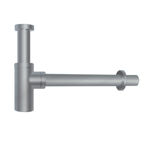 NORICO Round Brushed Nickel Bottle Trap 32mm