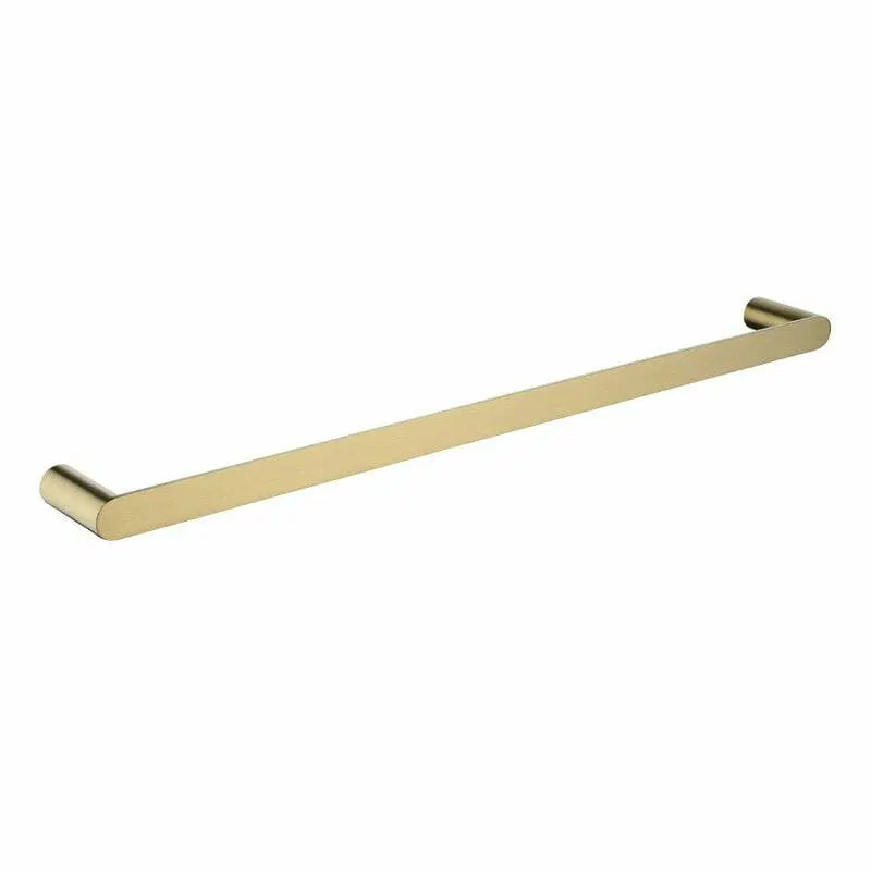 RUSHY Series Single Towel Rail Brushed Brass 800mm