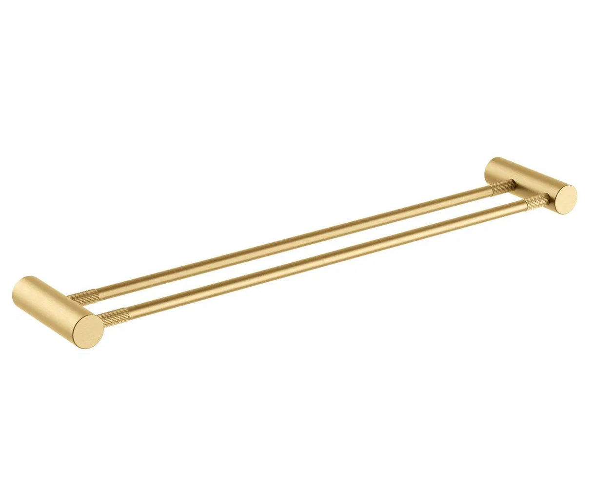 CADDENCE Series Brushed Gun Yellow Gold Double Towel Rail 600mm