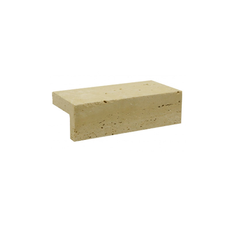 Travertine Classic Tumbled And Unfilled Dropface 610x406x30/60mm