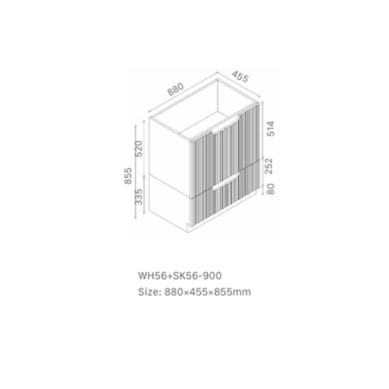 Duplex Collection Floorstanding Rosewood Overall 880×455×855mm CABINET ONLY