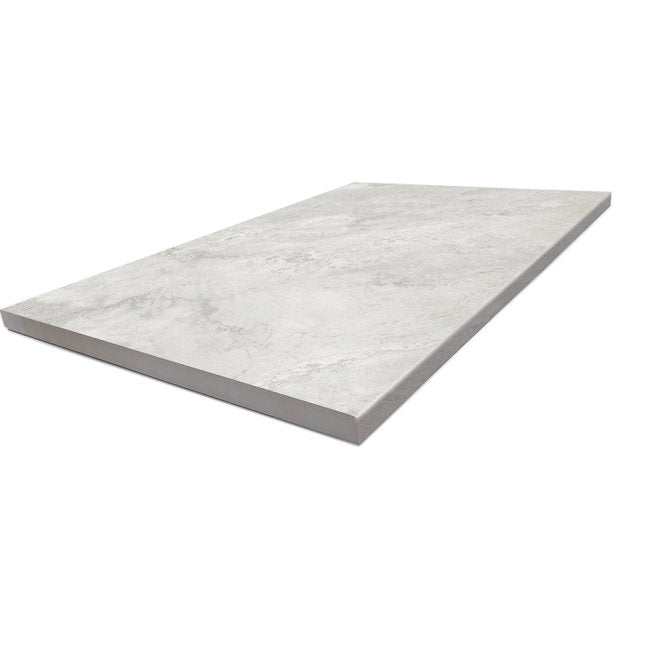 Baroque Light Grey 40x60 20mm Bullnose -Pencil Edge