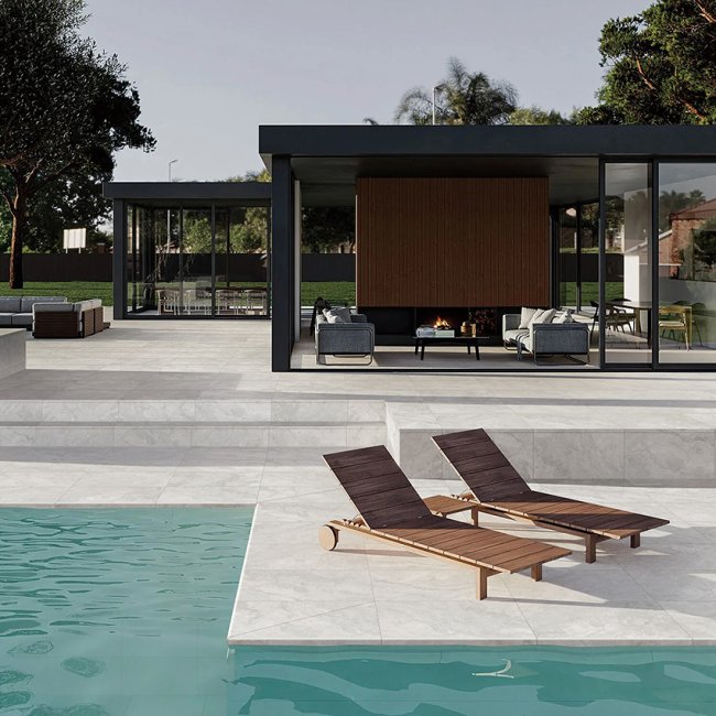 Baroque Light Grey 40x60 20mm Bullnose -Pencil Edge