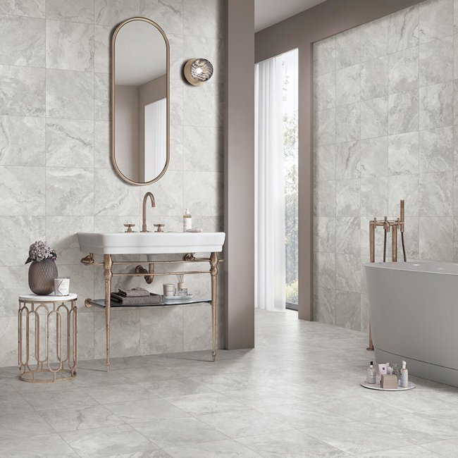 Baroque Light Grey 30X30 SurfaceTec