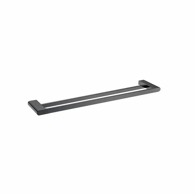 VOG Series Double Towel Rail Gun Metal Grey 600mm