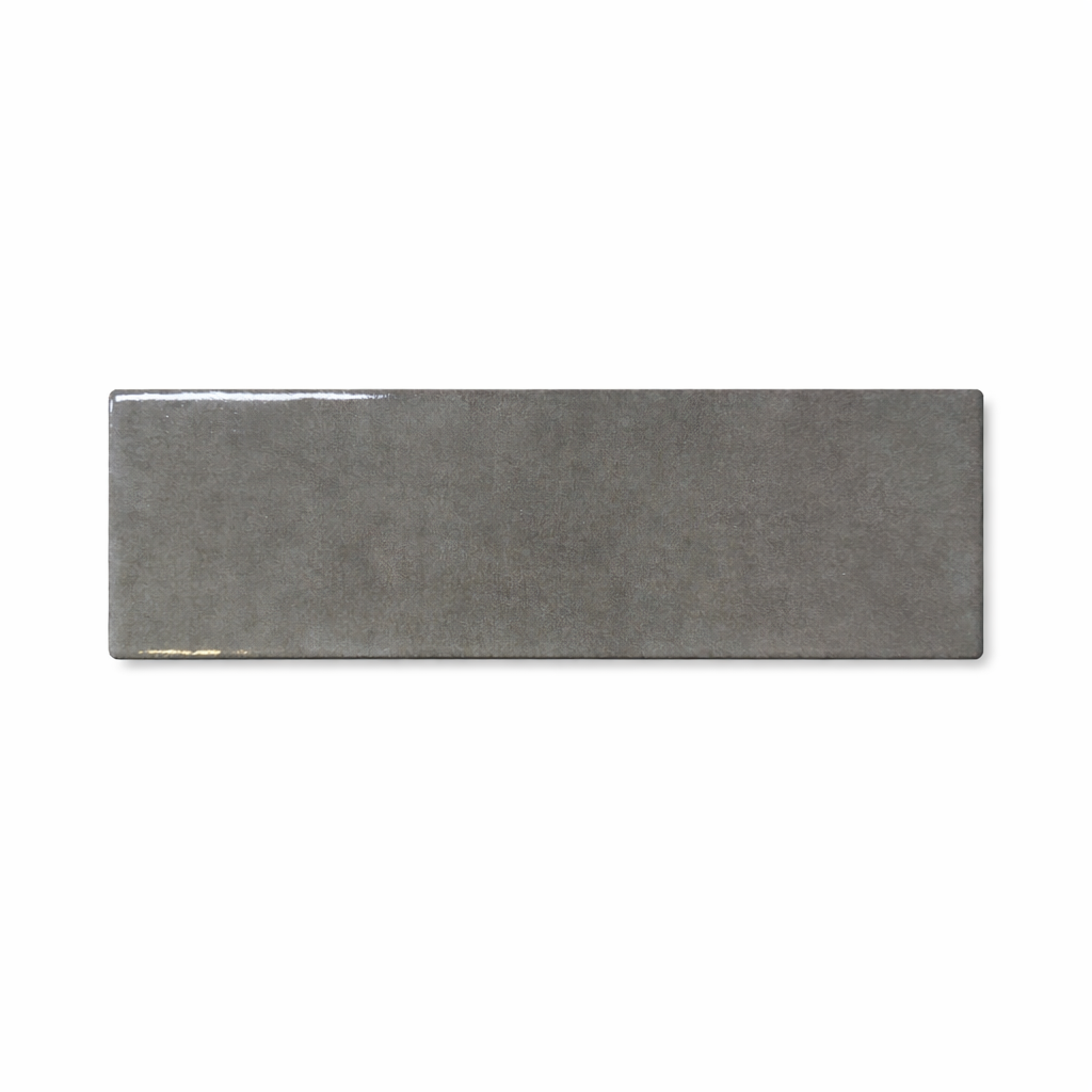 Lunar Gloss Porcelain Subway Tiles (Kiln variation) Grey 75x230mm