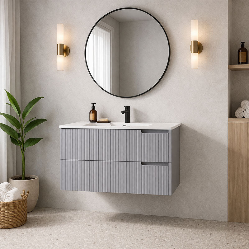 Elena Series Wall Hung Urban Grey 730x455x540mm CABINET ONLY