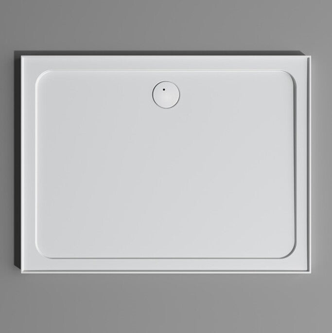 Louve Curved SMC 900x900 Rear Outlet Shower Base