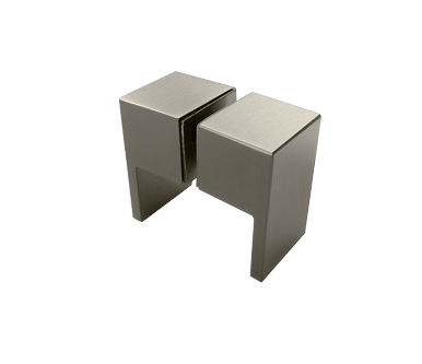 KNOB- SQUARE PLATED Brush Nickel