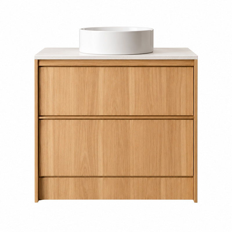 Noma Series Free Standing Vanity Natural Timber 880x455x855mm Cabinet Only