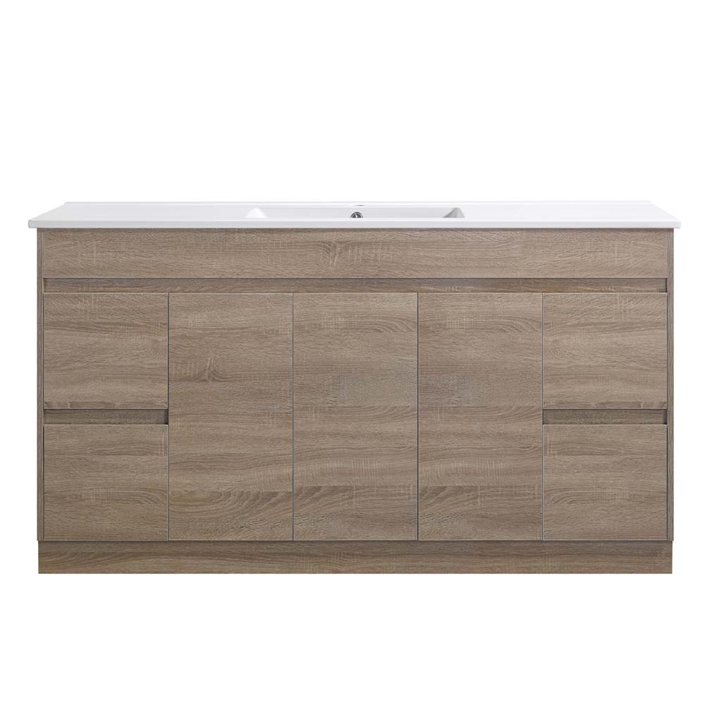 Oakdoo Prime Oak Vanity Set 1500mm Cabinet Only Single/Double Bowl