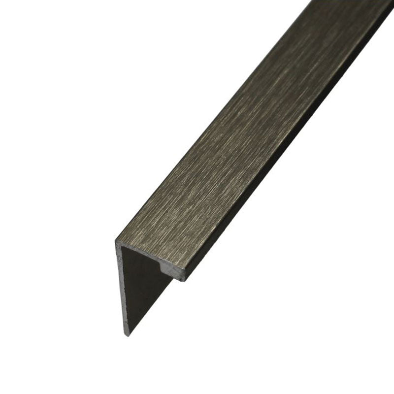 Aluminium Angle - Brushed Titanium 10mm x 3m
