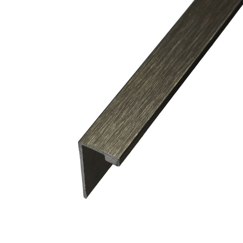 Aluminium Angle - Brushed Titanium 11mm x 3m