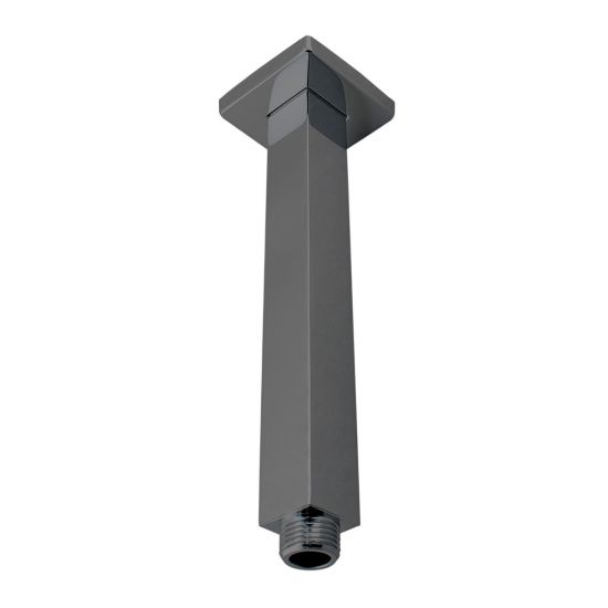 Cavallo Square Ceiling Shower Arm Gun Metal Grey 200mm