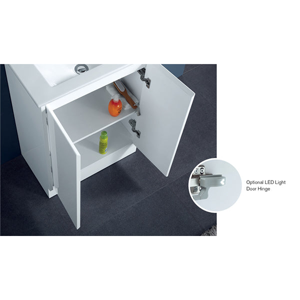 Sierra Series Gloss White Overall 580x355x855mm CABINET ONLY