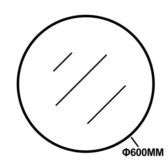 Round Framed Carysil Mirror Gold 600mm