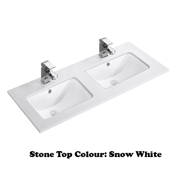 Oakdra Wall Hung Prime Oak Vanity Set 1500mm Undermount Stone Top Double Bowl