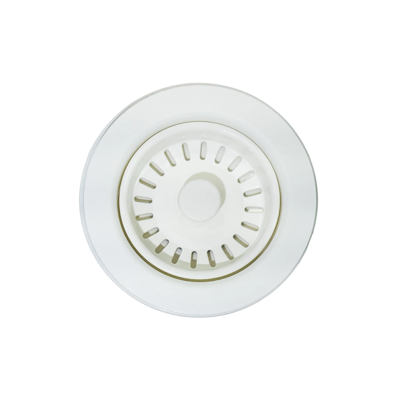 90/114mm Kitchen Sink Strainer Waste Assembly Stainless Steel 304 Matte White